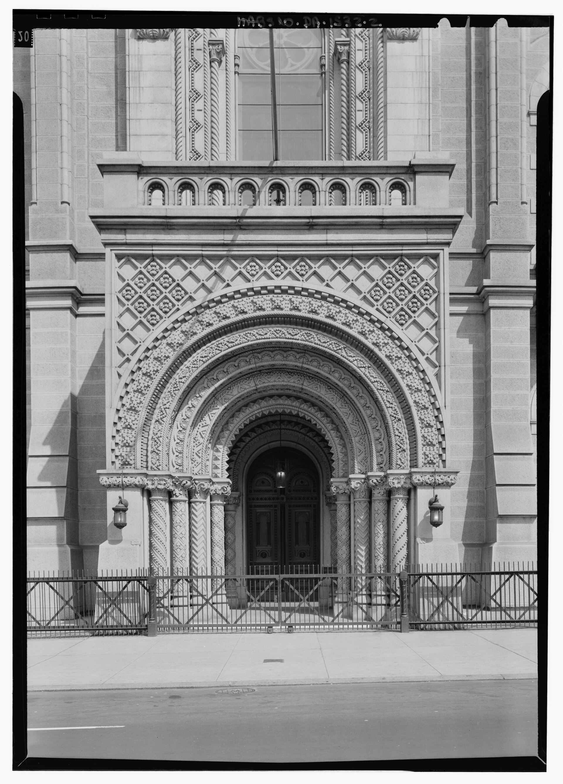 Entrance of the Masonic Temple in Philadelphia